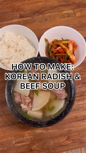 Delicious Korean Radish & Beef Soup Recipe