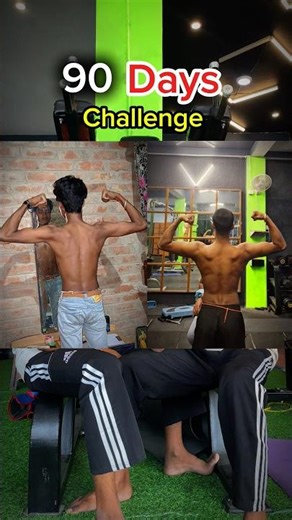 90 days challenge😱#minivlog #shortvideo #gym #motivation