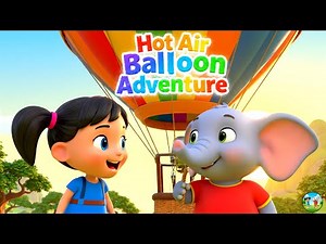 Lulu 👧 & Bongo 🐘 in the Sky! 🎈🌤 | Hot Air Balloon Adventure | Fun Kids Cartoon