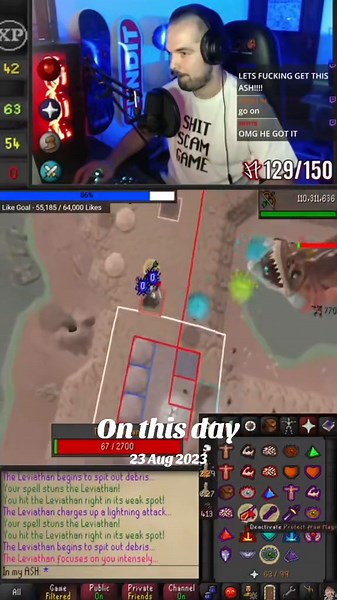 #onthisday The awakened leviathan was slayed #osrs #osrstiktok #oldschoolrunescape