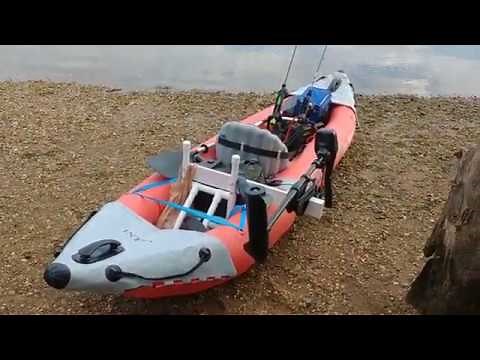 Setting up Intex Excursion Pro Kayak with Trolling Motor