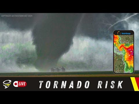 🟥 LIVE STORM CHASER: Big Storms Possible with Risk for Tornadoes 🌪️ Severe Weather Channel