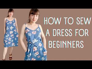 How to Sew a Simple Camisole Dress for Beginners | Free PDF Sewing Pattern in 8 Sizes