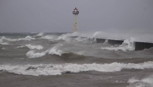 99K views · 1.8K reactions | Fall Fury: Wind gusts near 40 MPH along Lake Ontario at Sodus Point, NY this morning. | John Kucko Digital | Facebook