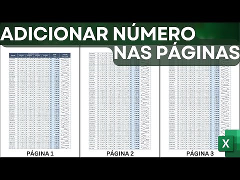 Como Enumerar Folhas para Imprimir no Excel | Numeros no Rodapé das Tabelas e Planilhas