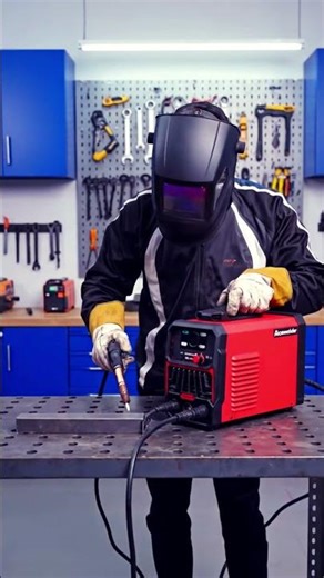 Small Welding Machine 😳 140A Power | MIG Welder Test #shorts