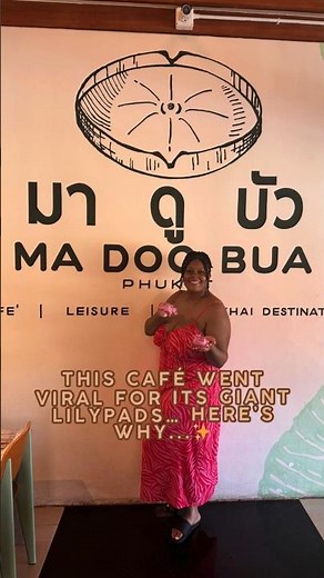 This Café Went VIRAL for Its Giant Lilypads… Here’s Why 🌿✨ #Thailand