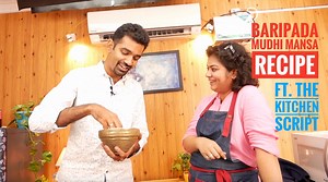 45K views · 1.9K reactions | After my Baripada trip I was craving for Baripada Style Mudhi Mansa. My friend Barnali Rath of The Kitchen Script came to my rescue and made Mudhi Mansa for me. In this video I share my experience at The Kitchen Script studio and for the detailed recipe video, you can check the video on The Kitchen Script Channel. | Rohit Srivastav | Facebook
