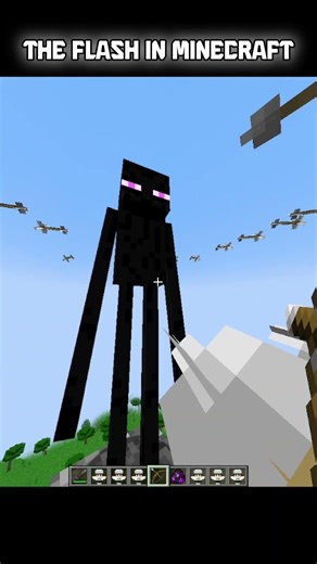 The Flash In Minecraft #minecraft #minecraftshorts #enderman
