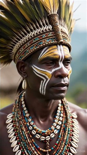 Papua New Guinea Huli Tribe Traditional Dress & Cultural Jewelry | 4K Cultural Heritage Video