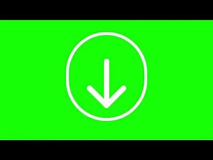 Down arrow animation GIF | Free to use | Green Screen
