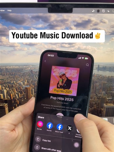 Want to download YouTube music to your phone? Just follow these 3 simple steps! #youtubemusic #musicdownload #musiclover #techhacks