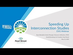 Webinar: Speeding Up Interconnection Studies