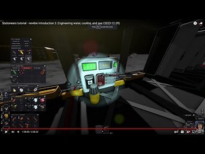 Stationeers tutorial - newbie introduction 3: Engineering water, cooling, and gas (2023-12-29)