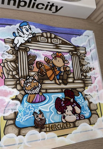 Relaxing ASMR Coloring Inspired by Hercules