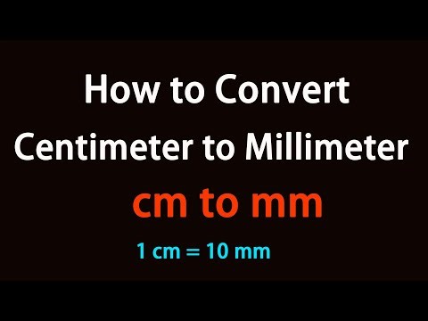 How to Convert Centimeter to Millimeter?