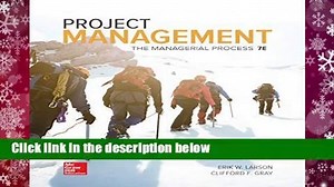 Full version  Project Management: The Managerial Process (Mcgraw-hill Series Operations and