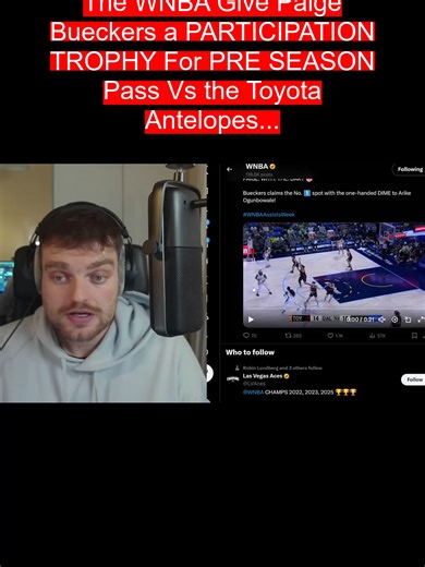 The WNBA Give Paige Bueckers a PARTICIPATION TROPHY For PRE SEASON Pass Vs the Toyota Antelopes...