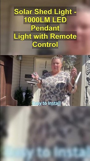 Solar Shed Light 1000LM with Remote Control | 5 Lighting Modes