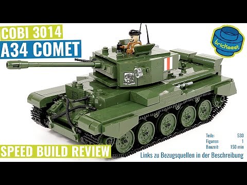 COBI 3014 World of Tanks A34 Comet – Speed Build Review