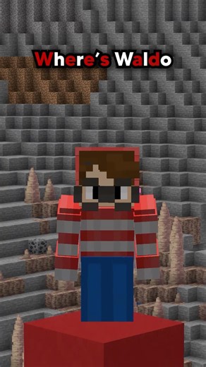 Waldo’s second hiding spot is crazy! #minecraft #whereswaldo #hideandseak #gaming