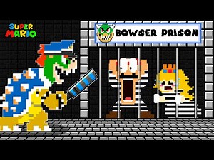 Super Mario Bros. but Mario and Peach Locked in Bowser's Prison | Game Animation