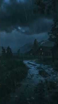Heavy Rain, Thunder & Lightning Sounds ⛈️ Deep Sleep, Stress Relief & Relaxing Storm Ambience