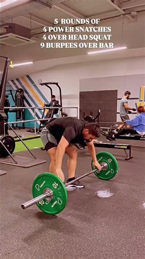 Barbell Power Snatch: Painful But Addictive! 💪🔥 #crossfit #workout #gymworkout #shorts