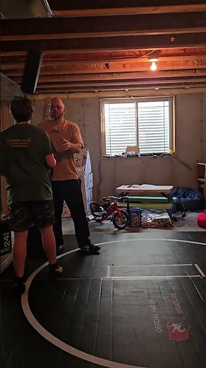 home wrestling practice!! every little bit adds up!!