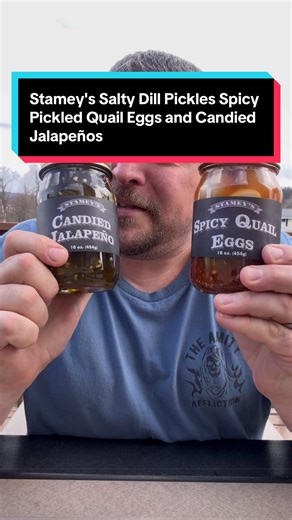 Stamey's Salty Dill Pickles and Spicy Quail Eggs