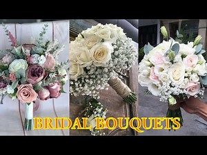 How to make a FRESH Flower Wedding Bouquet || step by step
