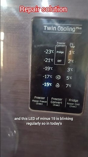 Samsung twin cooling fridge minus 15 led blinking #fridgerepair #refrigeratorrepair‪@SamsungIndia‬