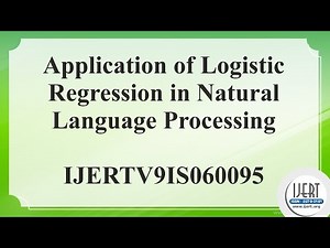 Application of Logistic Regression in Natural Language Processing