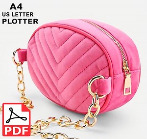 Compact Classic Shoulder Purse Sewing Pattern | DIY Crossbody Bag Pattern - Etsy