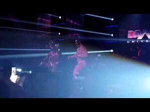 Koeln Maleparty Cologne gogo dancers on stage