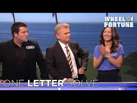 Wheel of Fortune: Amazing One-Letter Solve!