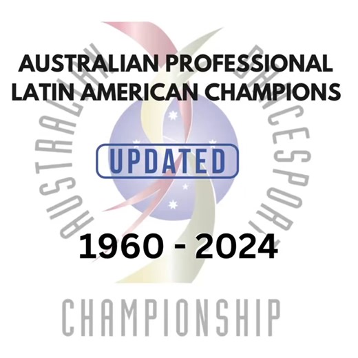 Moving onto the Professional Latin American past Champions - how many do you recognise? WHO WILL BE THE 79TH & 2025 AUSTRALIAN PROFESSIONAL LATIN AMERICAN CHAMPIONS? 🏆🏆 | Australian Dancesport Championship