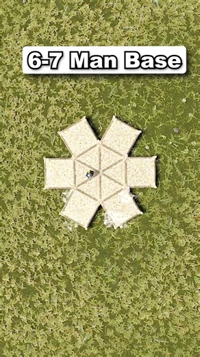 6-7 man base design in #rust #rustgame #rusttok #rustbase #Gaming | Rust