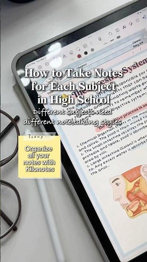 HOW TO TAKE NOTES FOR EACH SUBJECT IN HIGH SCHOOL 📚✏️ #NoteTakingTips #DigitalNotes #StudyHacks