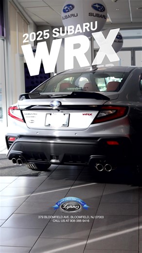 The 2025 Subaru WRX Limited is here and it’s built to thrill 🔥 Turbocharged SUBARU BOXER® engine, Symmetrical All-Wheel Drive, sharp sport styling, and premium comfort — the perfect mix of sports car performance daily driver reliability. Ready to own the streets of NJ? Come test drive this rally-bred legend today. 🌐www.lynnessubaru.com #LynnesSubaru #SubaruWRX #WRXLimited #AWDPerformance #NJCarDealer