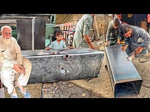 How Professionals Fabricators Built a 1000, Liter Custom Fuel ⛽️ Tank For Heavy Duty Truck