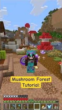 Mushroom Forest Tutorial 🍄 #Minecraft #MinecraftBuilds