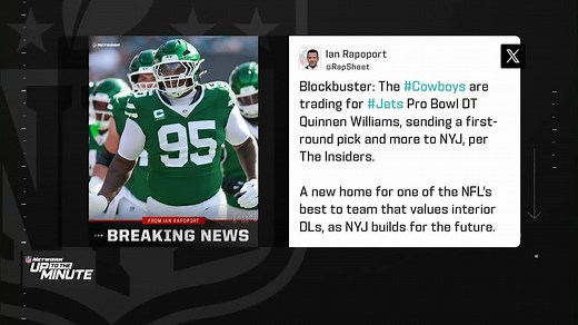 Garafolo: Jets trade DT Quinnen Williams to Cowboys for first round pick | 'Up To The Minute'