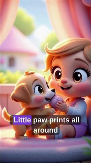 🐶 My Little Puppy & the Ball ⚽ | Cute Kids Animation Poem