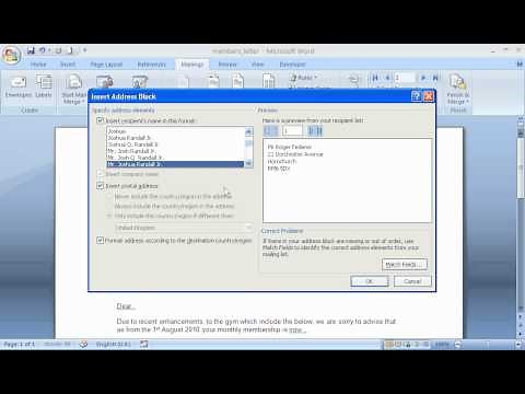 Use Mail Merge in Microsoft Word