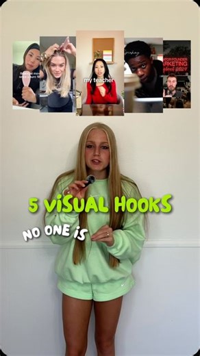 Ava | Content Marketing | Social Media Management on Instagram: "5 Visual Hooks No One is Talking About 👀 Want a social media scripting template with 100 Viral Hooks, 7 Script Templates, and over 30 converting calls to actions? Comment ROCKET and I will send it over for the free ✅"