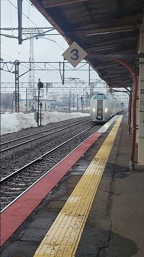 滝川駅に到着するカムイ。初めて指定席に乗るけどえきねっとの取り方がわかりずらい😭