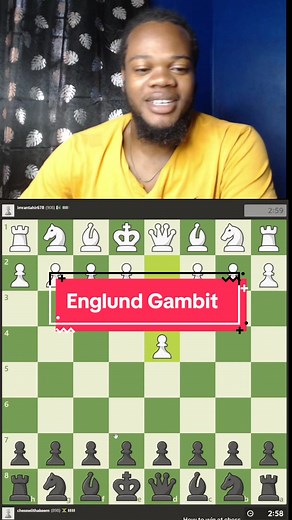 Englund Gambit - This was a smooth Englund Gambit this is how the trap typically goes - #chess #chessgame #chessmaster #chessmoves #chesscom