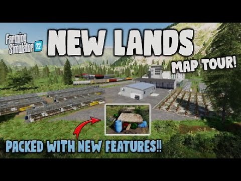 FS22 MAP TOUR! “NEW LANDS” PACKED WITH CLEVER NEW FEATURES!! | NEW MOD MAP |(Review) PS5.