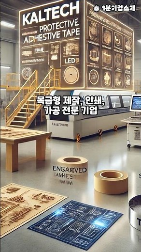 산업용 #목형 #금형 제작, 톰슨기계, 씨링, 산업용테이프 '칼텍'